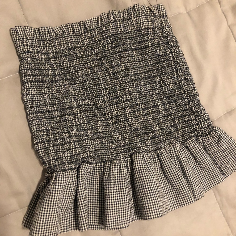 Gingham crop top